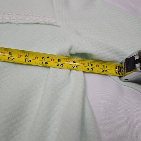 Cabernet Women's Mint Green Granny core Snap Robe Cottagecore Housecoat  L - Picture 10 of 13